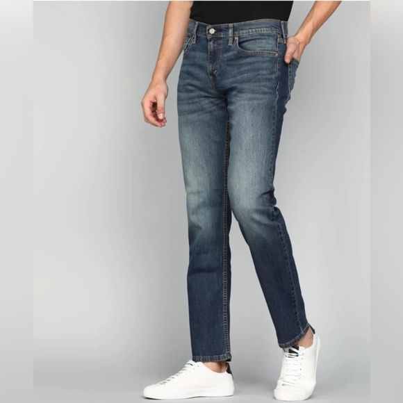 LEVI STRAUSS 511 JEAN Distressed Stretch Slim fit Zipper fly Size 36x30 EUC - Picture 1 of 7